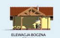 Projekt budynku gospodarczego G53 - elewacja 4