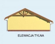 Elewacja projektu Budynek gospodarczy G58 dwustanowiskowy - 2