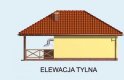 Projekt budynku gospodarczego G59 garaż dwustanowiskowy z wiatą - elewacja 2