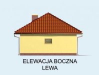 Elewacja projektu G59 garaż dwustanowiskowy z wiatą - 3