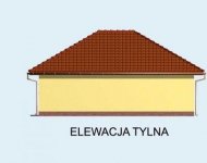 Elewacja projektu G62 garaż trzystanowiskowy - 2