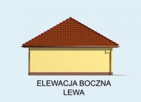 Elewacja projektu G62 garaż trzystanowiskowy - 3