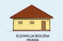 Projekt budynku gospodarczego G62 garaż trzystanowiskowy - elewacja 4