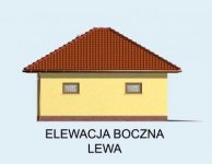 Elewacja projektu G63 garaż dwustanowiskowy - 3