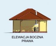 Elewacja projektu G63 garaż dwustanowiskowy - 4