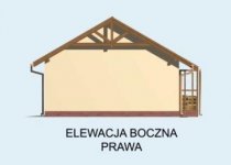 Elewacja projektu G68 garaż dwustanowiskowy - 4