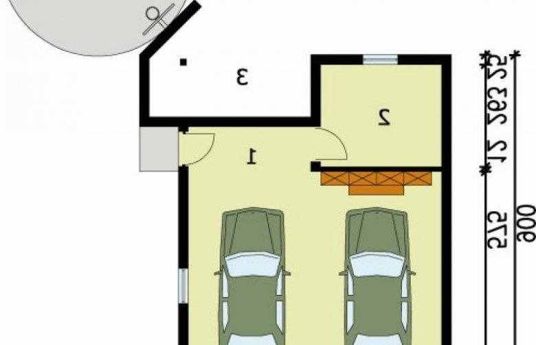 Projekt budynku gospodarczego G28 - przyziemie