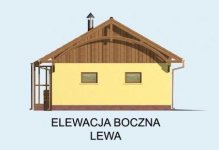 Elewacja projektu G70 garaż jednostanowiskowy z altaną - 3