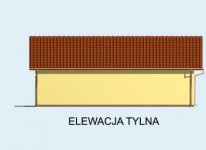 Elewacja projektu G71 garaż dwustanowiskowy z pomieszczeniem rekreacyjnym - 2