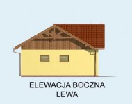 Elewacja projektu G71 garaż dwustanowiskowy z pomieszczeniem rekreacyjnym - 3