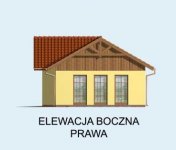 Elewacja projektu G71 garaż dwustanowiskowy z pomieszczeniem rekreacyjnym - 4