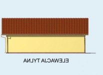 Elewacja projektu G71 garaż dwustanowiskowy z pomieszczeniem rekreacyjnym - 2 - wersja lustrzana