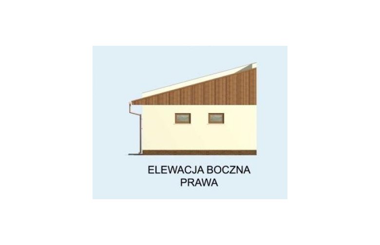 Projekt budynku gospodarczego G78 - elewacja 4