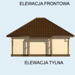 Elewacja projektu G79 garaż dwustanowiskowy - 2