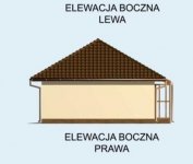 Elewacja projektu G79 garaż dwustanowiskowy - 4