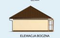 Projekt budynku gospodarczego G79 garaż dwustanowiskowy - elewacja 4