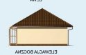 Projekt budynku gospodarczego G79 garaż dwustanowiskowy - elewacja 4