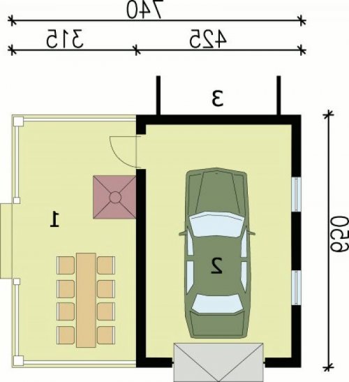 PRZYZIEMIE G81 - wersja lustrzana