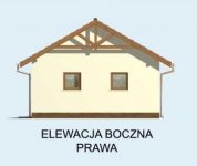 Elewacja projektu G84 garaż dwustanowiskowy z pomieszczeniami gospodarczymi - 4