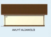 Elewacja projektu G84 garaż dwustanowiskowy z pomieszczeniami gospodarczymi - 2 - wersja lustrzana