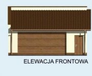 Elewacja projektu G80 garaż dwustanowiskowy - 1