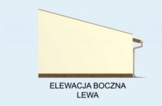 Elewacja projektu G80 garaż dwustanowiskowy - 3