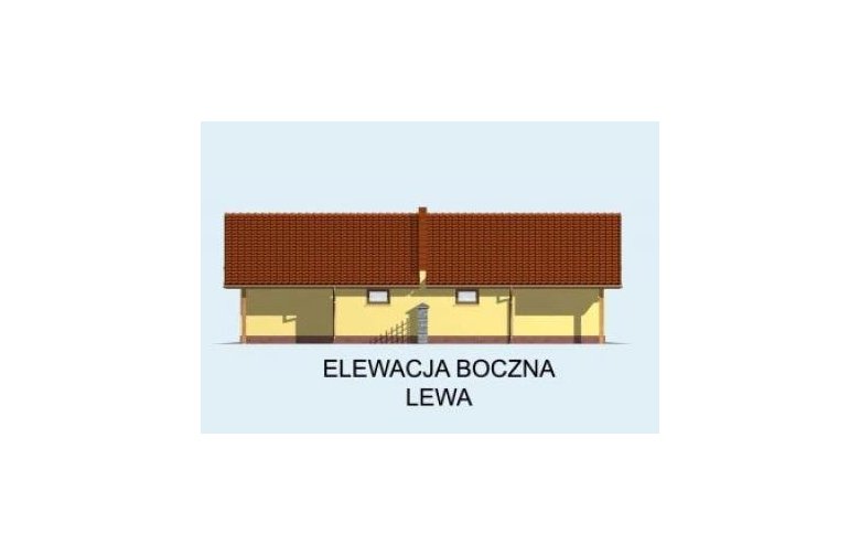 Projekt budynku gospodarczego G90 cztery segmenty, projekty garaży - elewacja 3