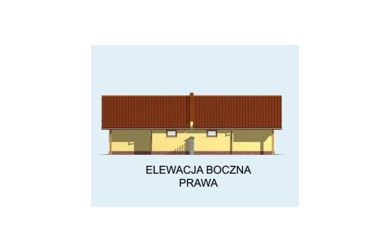 Projekt budynku gospodarczego G90 cztery segmenty, projekty garaży - elewacja 4