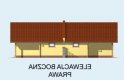 Projekt budynku gospodarczego G90 cztery segmenty, projekty garaży - elewacja 4