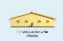 Projekt budynku gospodarczego G91 garaż ośmiostanowiskowy - elewacja 4