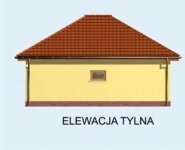 Elewacja projektu G98 garaż dwustanowiskowy - 2