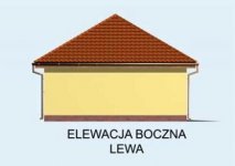 Elewacja projektu G98 garaż dwustanowiskowy - 3