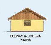 Elewacja projektu G99 garaż dwustanowiskowy z pomieszczeniem gospodarczym - 4