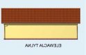 Projekt budynku gospodarczego G99 garaż dwustanowiskowy z pomieszczeniem gospodarczym - elewacja 2