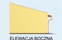 Projekt budynku gospodarczego G94 garaż czterostanowiskowy - elewacja 3