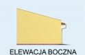 Projekt budynku gospodarczego G95 garaż sześciostanowiskowy - elewacja 3