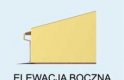 Projekt budynku gospodarczego G95 garaż sześciostanowiskowy - elewacja 4