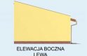 Projekt budynku gospodarczego G85 garaż dwustanowiskowy z pomieszczeniami gospodarczymi - elewacja 3