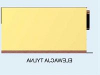 Elewacja projektu G85 garaż dwustanowiskowy z pomieszczeniami gospodarczymi - 2 - wersja lustrzana