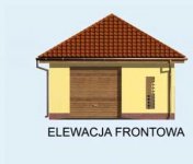 Elewacja projektu G102 garaż jednostanowiskowy - 1