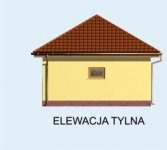 Elewacja projektu G102 garaż jednostanowiskowy - 2