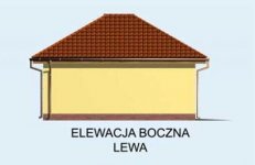 Elewacja projektu G102 garaż jednostanowiskowy - 3