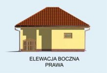 Elewacja projektu G102 garaż jednostanowiskowy - 4