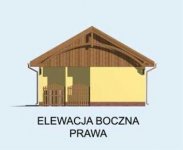 Elewacja projektu G103 garaż dwustanowiskowy z pomieszczeniem gospodarczym - 4