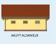 Elewacja projektu G106 - 2 - wersja lustrzana