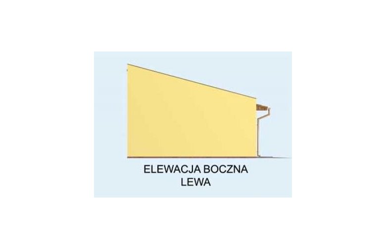 Projekt budynku gospodarczego G107 - elewacja 3