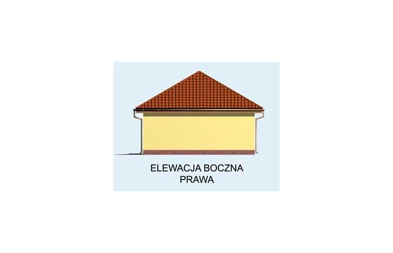 Projekt budynku gospodarczego G108 - elewacja 4