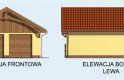 Projekt budynku gospodarczego G109 - elewacja 1