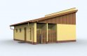 Projekt budynku gospodarczego G110 garaż dwustanowiskowy - wizualizacja 1