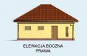 Projekt budynku gospodarczego G111 - elewacja 4